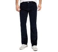 Rock Creek Herren Cordhose Hose Stretch Basic Bootcut Hose Regular Fit Lange Hose Stoff Hose Winterhose Männerhose H-399 Navy W36 L34