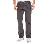 Rock Creek Herren Cordhose Hose Stretch Basic Bootcut Hose Regular Fit Lange Hose Stoff Hose Winterhose Männerhose H-399 Dunkelgrau W29 L32