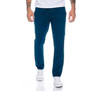 Rock Creek Herren Designer Chino Hose Regular Slim Chinohose RC-390 Petrolblau W29 L30