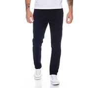 Rock Creek Herren Designer Chino Hose Regular Slim Chinohose RC-390 Schwarz W36 L34