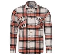 Rock Creek Herren Hemd Kariertes Flanellhemd Karohemd Herrenhemd Flanell Hemden Holzfällerhemd Übergangsjacke Langarm Kariert Winter H-325 Weinrot L
