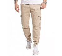 Rock Creek Herren Hose Cargohose Tapered Fit Chino Hose Cargo Hose Jogging Casual Pant Männerhose Freizeithose Hosen Herrenhose RC-2356 Beige W40 L30