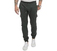 Rock Creek Herren Hose Cargohose Tapered Fit Chino Hose Cargo Hose Jogging Casual Pants Männerhose Freizeithose Hosen Herrenhose RC-2288 Flaschengrün W32 L32