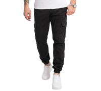 Rock Creek Herren Hose Cargohose Tapered Fit Chino Hose Cargo Hose Jogging Pants Männerhose Freizeithose Hosen Herrenhose RC-2356 Schwarz W40 L34