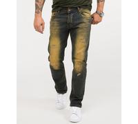Rock Creek Herren Jeans Regular Fit Dirty Wash RC-329: W29 / 32 in