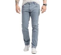 Rock Creek Herren Jeans Regular Fit Stretch Jeans Männerhose Herrenjeans Denim Hosen Herrenhose Straight Cut Stonewashed RC-2415 Grau W36 L32