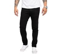 Rock Creek Herren Jeans Slim Fit Schwarz RC-2146: W34 / 30 in