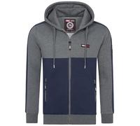 Rock Creek Herren Kapuzenpullover Hoodie mit Reißverschluss und Taschen Langarm Sweatjacke Freizeit Sport Streetwear Basic Casual Pullover mit Kapuze Kordelzug Joggingjacke H-410 XXL Navy