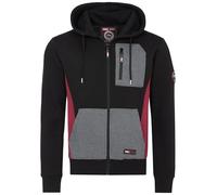 Rock Creek Herren Kapuzenpullover Hoodie mit Reißverschluss und Taschen Langarm Sweatjacke Freizeit Sport Streetwear Basic Casual Pullover mit Kapuze Kordelzug Joggingjacke H-411 M Schwarz