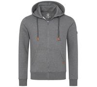 Rock Creek Herren Kapuzenpullover mit Reißverschluss Pullover Hoodie Kapuzenjacke Sweatshirt Kapuzensweatjacke Kapuzenpulli H-392 Dunkelgrau XXL