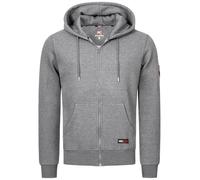 Rock Creek Herren Kapuzenpullover mit Reißverschluss Pullover Hoodie Kapuzenjacke Sweatshirt Kapuzensweatjacke Kapuzenpulli H-387 Dunkelgrau XL