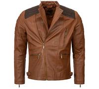 Rock Creek Lederjacke Hellbraun XL