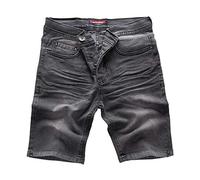 Rock Creek Herren Shorts Jeansshorts Denim Short Kurze Hose Herrenshorts Jeans Sommer Hose Stretch Bermuda Hose Dunkelgrau RC-2202 Anthrazit W33