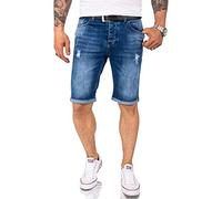 Rock Creek Herren Shorts Jeansshorts Denim Short Kurze Hose Herrenshorts Jeans Sommer Hose Stretch Bermuda Hose RC-2218 Blau W29