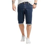 Rock Creek Herren Shorts Jeansshorts Denim Stretch Sommer Shorts Regular Fit Baumwolle Kurze Hose Jeans Shorts Sommerhose RC-2431 Dunkelblau W36