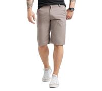 Rock Creek Herren Shorts Leinenshorts Chino Bermuda Sommer Shorts Regular Fit Leinen Kurze Hose Stoff Shorts Sommerhose RC-2370 Grau W33