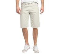 Rock Creek Herren Shorts Stretch Chino Bermuda Sommer Shorts Regular Fit Leinen Kurze Hose Stoff Shorts Sommerhose H-377 Offweiß W46
