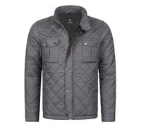 Rock Creek Herren Steppjacke Übergangsjacke Leicht Herrenjacke Männer Jacken Stepp Jacken mit Kapuze Daunenjacke Thremojacke H-347 Dunkelgrau S