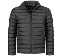 Rock Creek Herren Steppjacke Übergangsjacke Leicht Herrenjacke Männer Jacken Stepp Jacken mit Kapuze Daunenjacke Thremojacke H-320 Schwarz 3XL