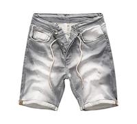 Rock Creek Herren Sweat Shorts Jeansshorts Denim Short Kurze Hose Herrenshorts Sommer Sweatshort Stretch Bermudas Grau RC-2200 Light Grey W30