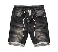 Rock Creek Herren Sweat Shorts Jeansshorts Denim Short Kurze Hose Herrenshorts Sommer Sweatshort Stretch Bermudas Dunkelgrau RC-2200 Anthrazit W30