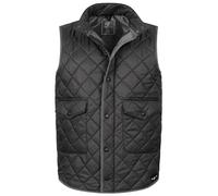 Rock Creek Herren Weste Steppweste Übergangsweste Leicht Herrenweste Frauen Westen Stepp Westen mit Kapuze Daunenweste Thermoweste H-352 Schwarz L