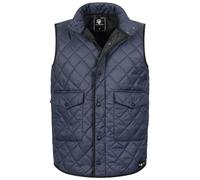 Rock Creek Herren Weste Steppweste Übergangsweste Leicht Herrenweste Frauen Westen Stepp Westen mit Kapuze Daunenweste Thermoweste H-352 Navy 2XL