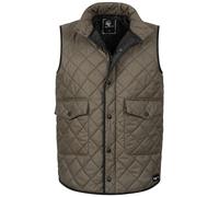 Rock Creek Herren Weste Steppweste Übergangsweste Leicht Herrenweste Frauen Westen Stepp Westen mit Kapuze Daunenweste Thermoweste H-352 Dunkelgrün L