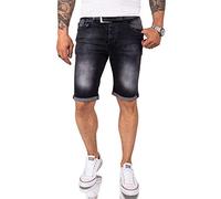 Rock Creek Herren Shorts Jeansshorts Denim Short Kurze Hose Herrenshorts Jeans Sommer Hose Stretch Bermuda Hose RC-2214 Dunkelgrau W33