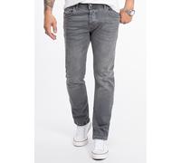 Rock Creek Jeans Straight Leg Grau 36W/32L