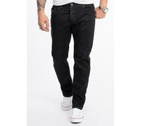 Rock Creek Jeans Straight Leg Schwarz 36W/32L