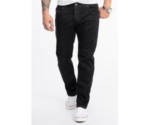 Rock Creek Jeans Straight Leg Schwarz 44W/36L