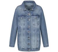 Rock Creek Damen Jeans Jacke Übergangs Jacke Denim Blouson Stretch Lang Boyfriend Jeansjacken Urban Stonewash D-480 Hellblau XL