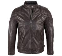 Rock Creek Lederjacke Dunkelbraun 2XL