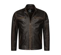 Rock Creek Lederjacke Dunkelbraun M