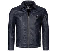 Rock Creek Lederjacke Navy S