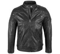 Rock Creek Lederjacke Schwarz M