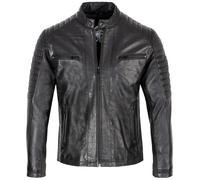 Rock Creek Lederjacke Schwarz M