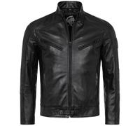 Rock Creek Lederjacke Schwarz S