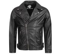 Rock Creek Lederjacke Schwarz S