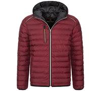 Rock Creek Herren Steppjacke Übergangsjacke Leicht Herrenjacke Männer Jacken Stepp Jacken mit Kapuze Daunenjacke Thremojacke H-317 Weinrot L