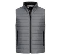 Rock Creek Herren Weste Steppweste Übergangsweste Leicht Herrenweste Frauen Westen Stepp Westen mit Kapuze Daunenweste Thermoweste H-350 Grau M