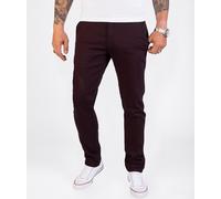 Rock Creek Herren Chino Hose Slim Fit Business Hosen Chinohose Stoffhose Chinos Hosen für Männer Casual Elegante Hose RC-2154 Weinrot W31 L34