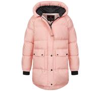 Rock Creek Damen Steppjacke Mantel Leicht Damenjacke Frauen Jacken Stepp Jacken mit Kapuze Daunenjacke Thremojacke D-488 Rosa 2XL