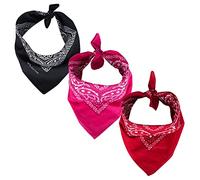 ROCK DADDY Estd 2000 ROCK HARD CLOTHING 3er Bandana Set 55cm x 55cm Halstuch (set 7)