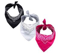 ROCK DADDY Estd 2000 ROCK HARD CLOTHING 3er Bandana Set 55cm x 55cm Halstuch (Set 8)