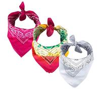 ROCK DADDY Estd 2000 ROCK HARD CLOTHING Bandana Set 55cm x 55cm Halstuch Multifunktionstuch Atmungsaktiv und Weich Schal für Damen Herren Unisex (Set 26)