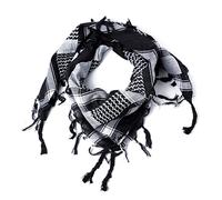 ROCK DADDY Estd 2000 ROCK HARD CLOTHING Halstuch Kopftuch Shemagh Palituch Taktischer Arabischer Arafat Schal Dreieckstuch Palästinenser PLO 100% Baumwolle (Camouflage Schwarz/Weiß)