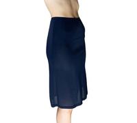 Rock Damen - Aus Viskose Seide Röcke - Angenehm, nicht reizend Unterkleid Damen - Perfekt unsichtbar unter einem Kleid Unterrock Lang - schlafanzug damen kurz - schlafanzug damen sexy (Navy Blau, 38)