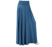 Rock Damen Sommer, Faltenrock Damen Lang Röcke, Elegant Sommerrock Leicht Und Luftig Plisseerock Hohe Taille Große Saum Maxirock Musselin Boho Maxi Plissee Rock a Linie Skirt Basic Leichter Sommerrock